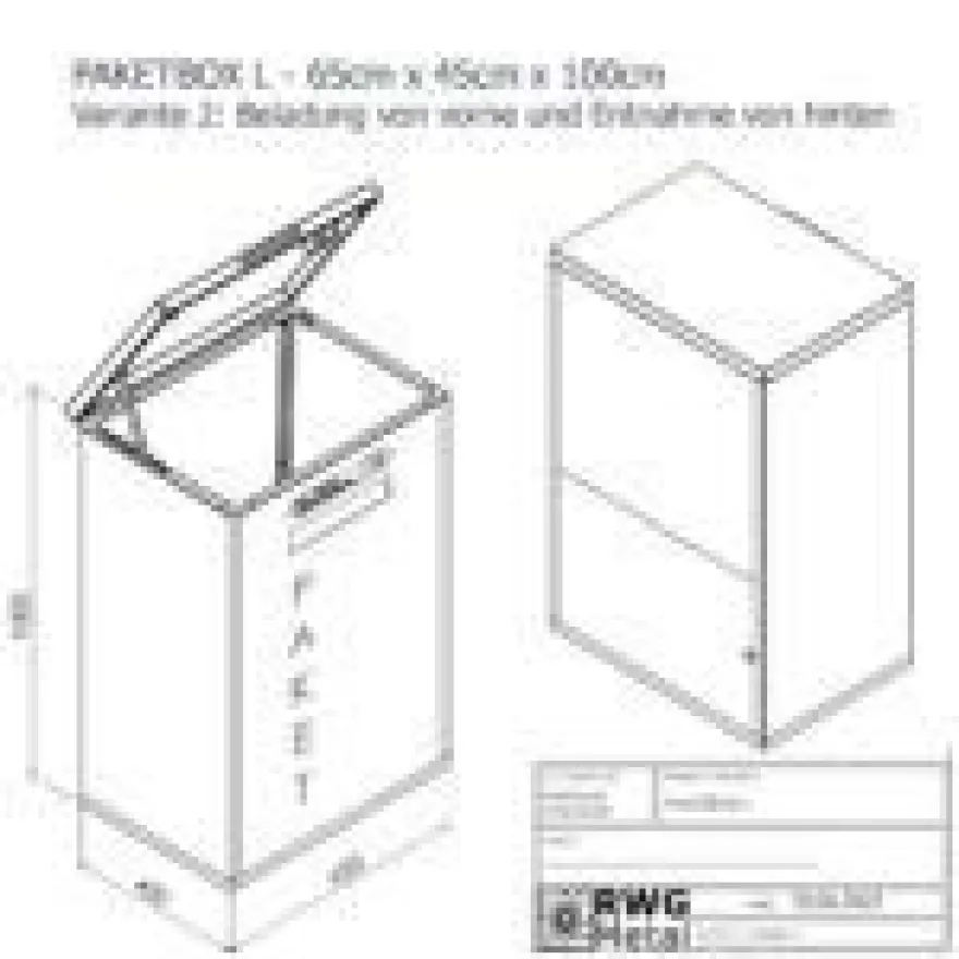 Paketbox L für große Pakete
