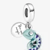 Pandora Farbwechselndes Chamäleon Charm-Anhänger 925 Sterling-Silber voll gestempelt