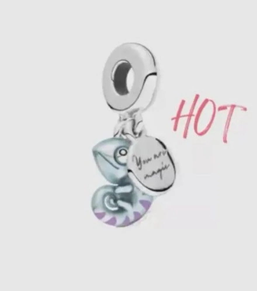 Pandora Farbwechselndes Chamäleon Charm-Anhänger 925 Sterling-Silber voll gestempelt