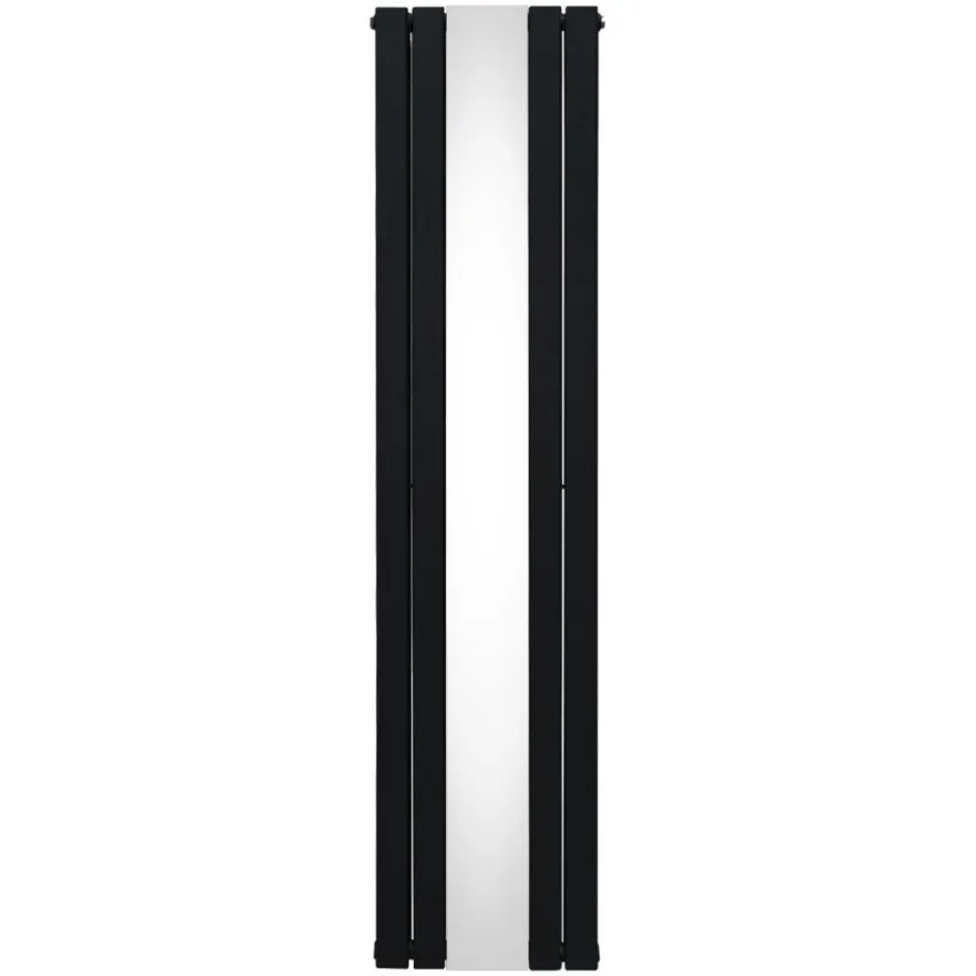 Paneelheizkörper & Spiegel Heizgerät Modern Vertikal Schwarz 1800 x 425mm