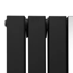 Paneelheizkörper & Spiegel Heizgerät Modern Vertikal Schwarz 1800 x 425mm