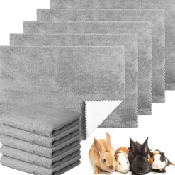 Panelee 10x wasserdichte Meerschweinchen Decken Grau 18x24 Zoll