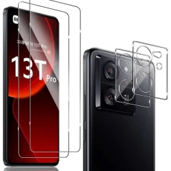 Panzerglas für Xiaomi 13T/13T Pro, 2x Schutzfolie + 2x Kameraschutz, 0.33mm