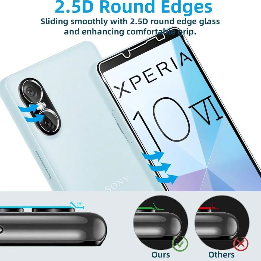 Panzerglas Sony Xperia 10 VI Screen Kameraschutz 0.33mm Ultra-klar