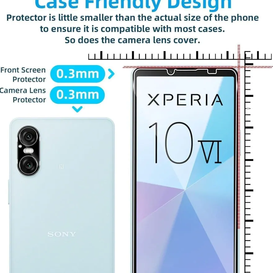 Panzerglas Sony Xperia 10 VI Screen Kameraschutz 0.33mm Ultra-klar