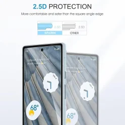 Panzer Schutzfolie Google Pixel 7a 9H Gehärtetes Glas HD Displayschutz 3 + 2 Stück