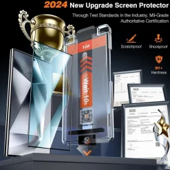 Panzer Schutzfolie 2x Samsung Galaxy S24 Ultra Vollständige Abdeckung HD