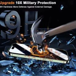 Panzer Schutz Glas + Kameraschutz für iPhone 15 Plus 6,7 Zoll