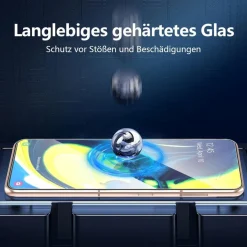 Panzer Schutz Glas Samsung Galaxy A80 A90 3 Stück 9H Ultra-klar