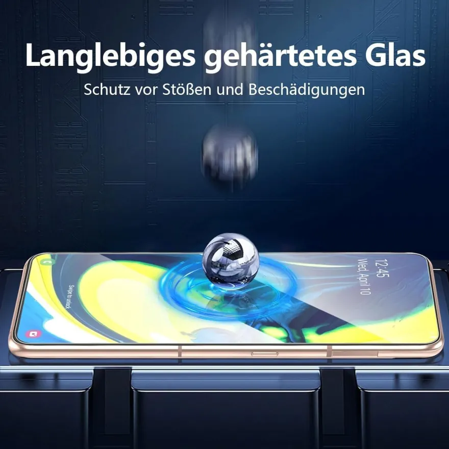 Panzer Schutz Glas Samsung Galaxy A80 A90 3 Stück 9H Ultra-klar