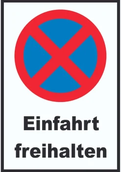 Parken verboten Einfahrt freihalten Aufkleber