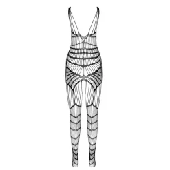 Passion Woman Bodystockings Netz-Bodystocking mit Spitze, schwarz