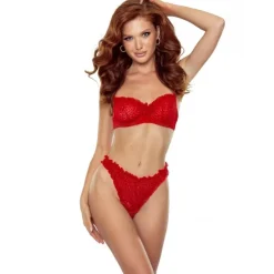 Passion Woman Sets Catilla BH und String rot L/XL