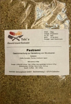Pastrami Gewürzmischung 100gr. Wurstherstellung -ohne Pökelsalz- Gewürz