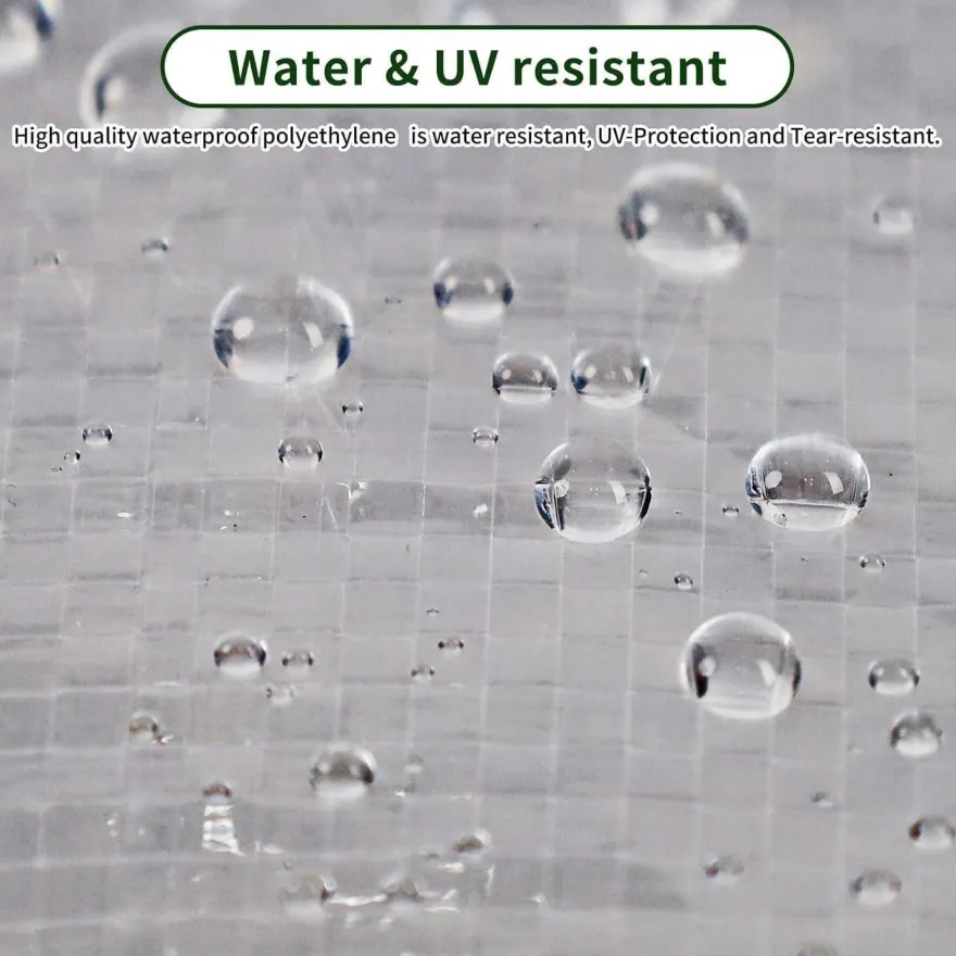 PATIO PLUS Runde Terrassenmöbelabdeckung wasserdicht, winddicht, UV-Schutz