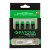 PATONA Premium USB-C 4x AAA Akkus Lithium 1.5V 750mWh mit 1 zu 2 USB-C Ladekabel