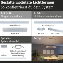 Paulmann 98179 Linion Einspeisung Power Box Zigbee 230/24V 180VA Chrom matt