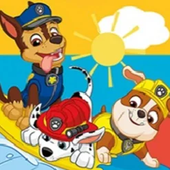 Paw Patrol Kinder Kapuzen Bade-Poncho Sun Surf Fun 55x110 cm