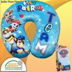 Paw Patrol Nackenkissen Kinder Reisekissen Nackenhörnchen Kissen Hunde Skye NEU