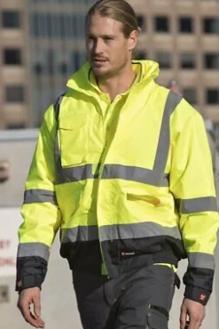 Payper Paddock Zweifarbige Warnschutzjacke, Reflexstreifen bis 3XL Italien