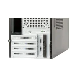 PC-Gehäuse Chieftec Mini Tower, werkzeugloses Design, schwarz