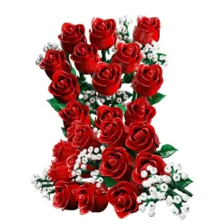 822Pcs Blumen Bausteine Set Blumenstraub Bauspielzeug Valentinstag Geschenk DE