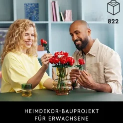 822Pcs Blumen Bausteine Set Blumenstraub Bauspielzeug Valentinstag Geschenk DE