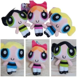 3PCS Das Powerpuff Girls Plüsch puppen Rucksack Anhänger Set Plüschtiere Spielzeug