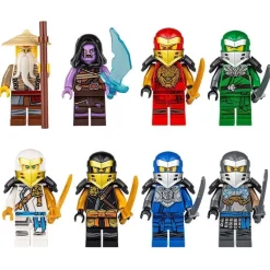8PCS Ninja Minifiguren Set Bausteine Figuren kompatibel Sensei Wu Lloyd DIY Spielzeug