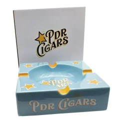 PDR Cigars hellblau, Zigarrenaschenbecher aus Keramik