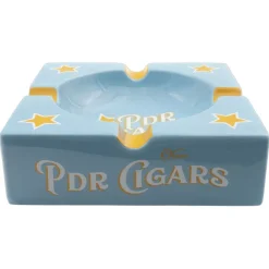 PDR Cigars hellblau, Zigarrenaschenbecher aus Keramik