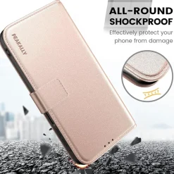 Peakally Handyhülle für Samsung Galaxy A26 5G, Rosa - Inkl. Panzerglas