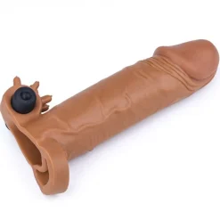 Penishülse mit Vibration Add 2 Pleasure X Tender Brown