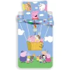 Peppa Pig Bettwäsche Ballon 100 x 140 cm und 40 x 45 cm mit Reißverschluss