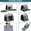 Petsfit Faltbare Hundebox für mittelgroße Hunde, Transportbox mit Plüschkissen