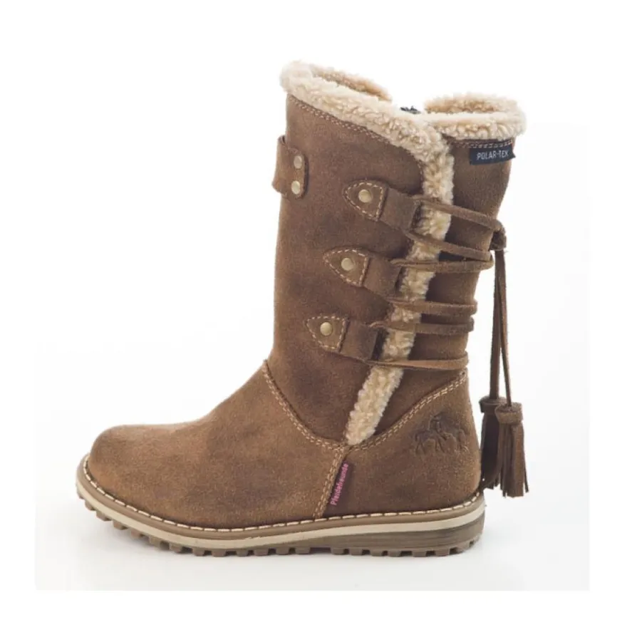 Pferdefreunde Stiefel 470412 gefüttert braun Mädchen Pferd Schuhe