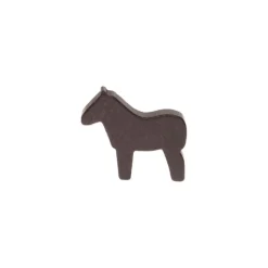 Pferd - 28x25x8mm - dunkelbraun
