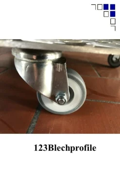 Pflanzenroller AluGrip-R200 bis200kg Blumenroller Untersetzer Indoor Outdoor Alu