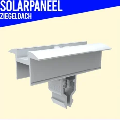 Photovoltaik Solarpanel Halterung 2X Montage Set Ziegeldach Befestigung PV 35mm
