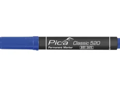 Pica 4 x Permanent Marker Set 1-4mm Rot Blau Schwarz Weiß
