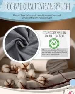 pic Bear Musselin Moltontücher 2er Pack