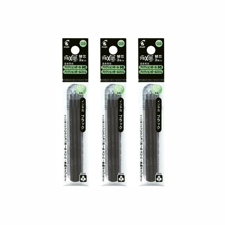 Pilot Frixion Ball 4 Mine 9er-Set schwarz