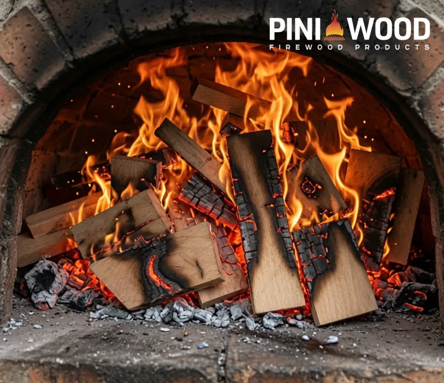 PINI Brennholz 100% Buche Kammergetrocknet Holzabschnitte 480 kg Palette