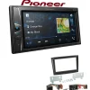 Pioneer Autoradio Bluetooth Touchscreen USB für Fiat Doblo ab 2015 schwarz matt