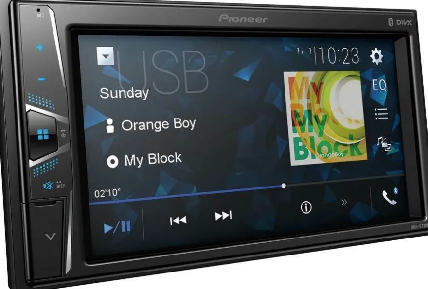 Pioneer Autoradio Bluetooth Touchscreen USB für Fiat Doblo ab 2015 schwarz matt