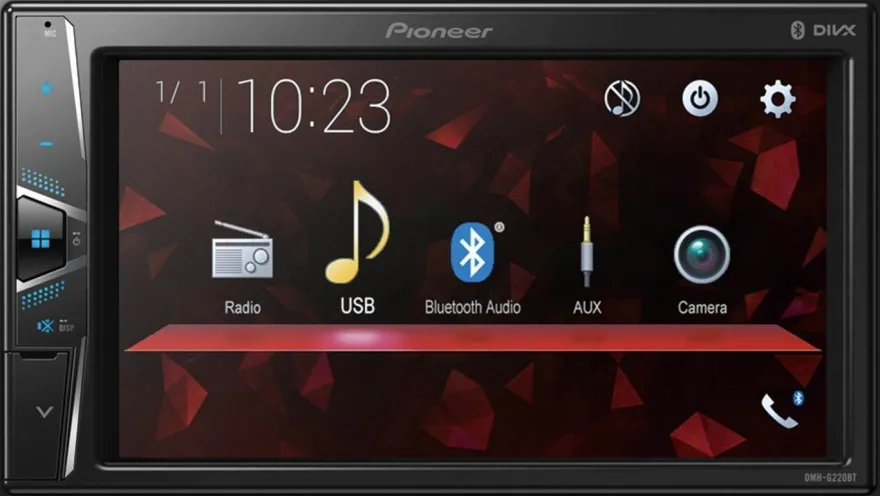 Pioneer Autoradio Bluetooth Touchscreen USB für Fiat Doblo ab 2015 schwarz matt