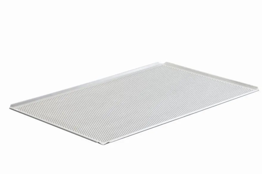 Pizzablech Backblech EN 60x40, Aluminium, perforiert, 10 mm hoch neu