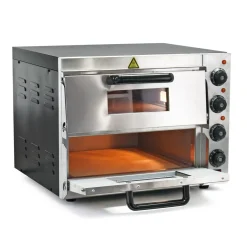 Pizzaofen 3000W Backofen 2 Etagen Edelstahl Cordierit Pizzastein Gastro Ofen