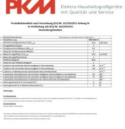PKM Unterbauhaube KHU-602-H 60cm elegante Dunstabzugshaube Abzugshaube