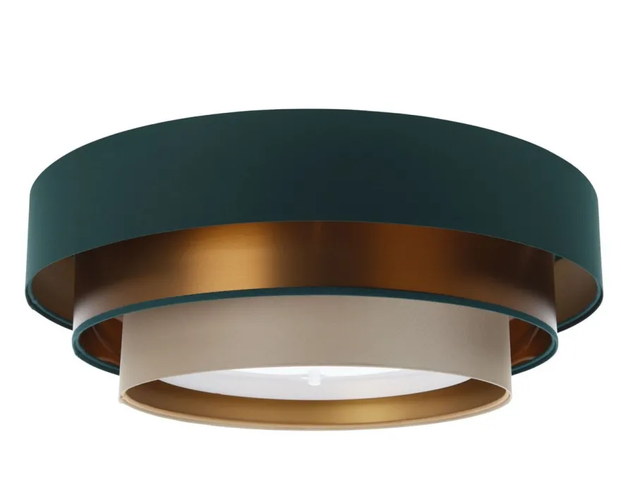 Plafond Trinity Deckenleuchte Becher weiß 60cm Version 1 Grün, Beige, Kupfer